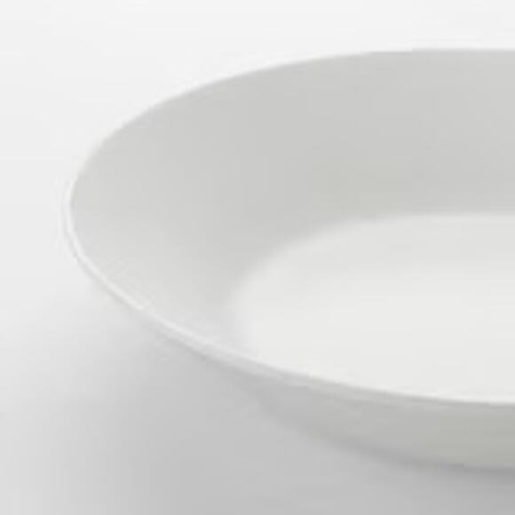 OFTAST White Deep Plates Elegant Bone China Look Without the Fragility Set of 6 - Picture 2 of 3